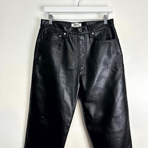 AGOLDE Recycled Leather Fitted 90's in Detox Size US 29 - Picture 7 of 16